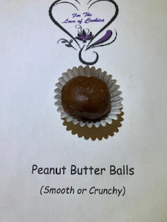 Peanut Butter Balls - smooth or crunchy